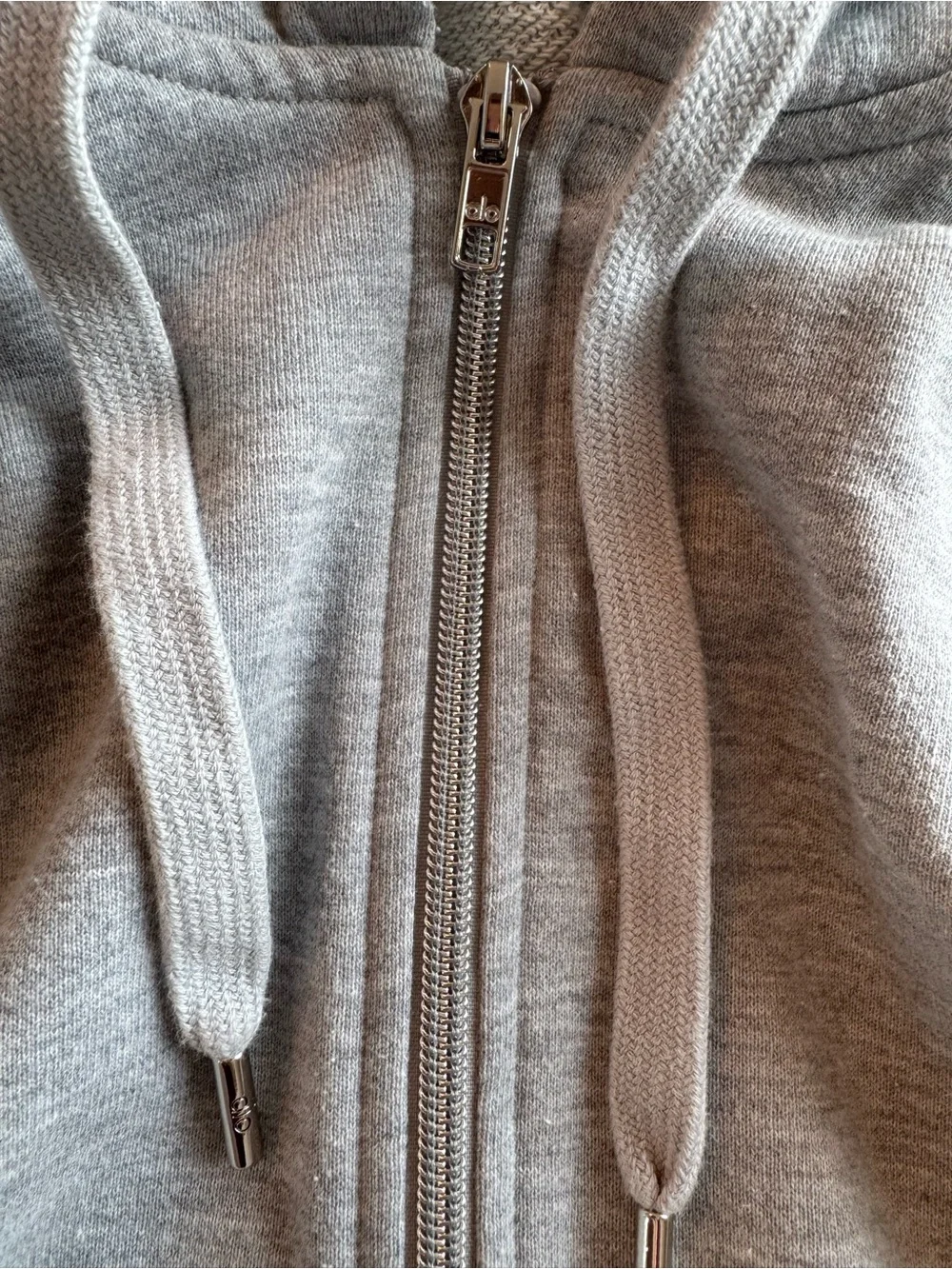 ALO Yoga Women's Gray Zip Hoodie Jacket Approx Size small